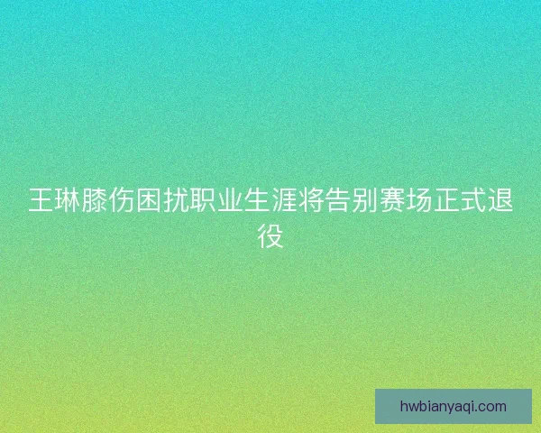王琳膝伤困扰职业生涯将告别赛场正式退役